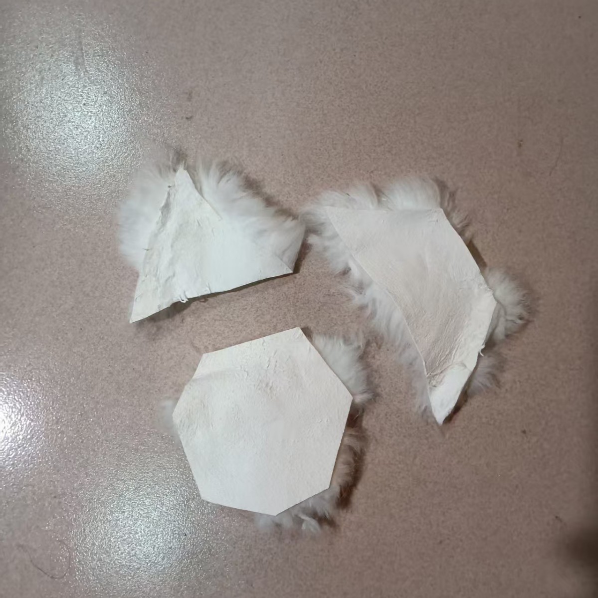 Rabbit Fur Special Polygonal Sheepskin Genuine Leather Fur of Any Size