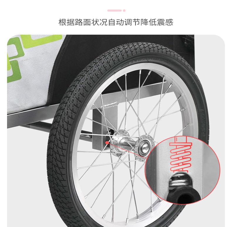 Road Bike, Mountain Bike, Trailer, Rear-Mounted Kidsren's Family Bike, Cycling Cart, Hiking Stroller with Kids