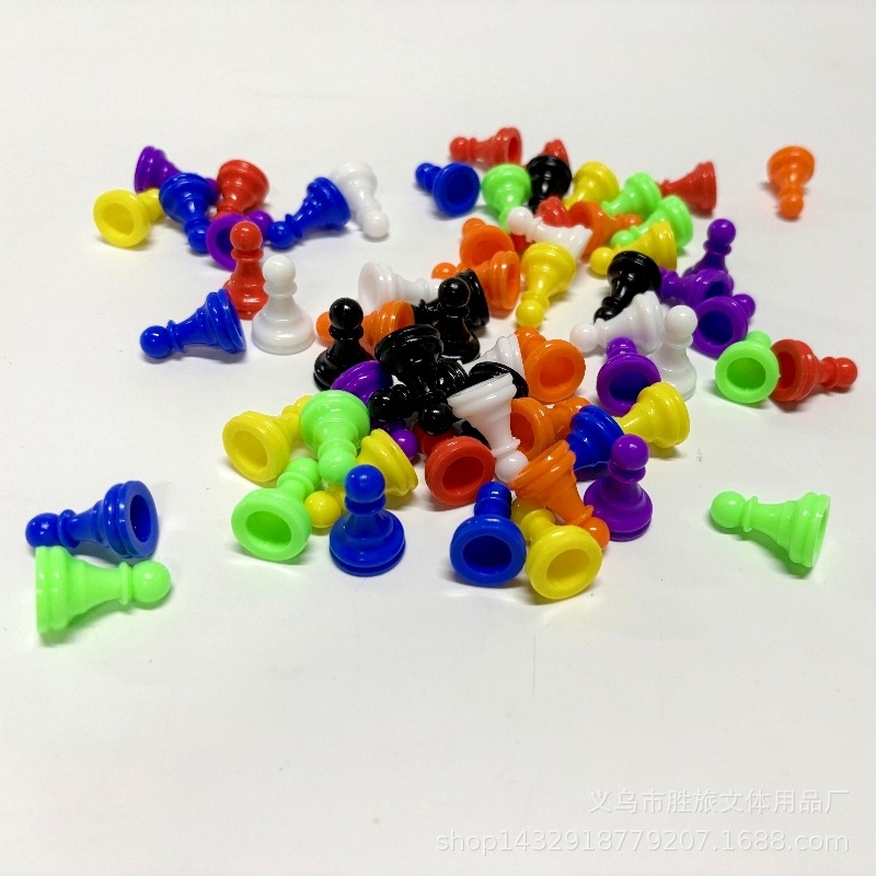 Color plastic flying chess checkers board game accessories children's entertainment teaching games chess mixed chess wholesale