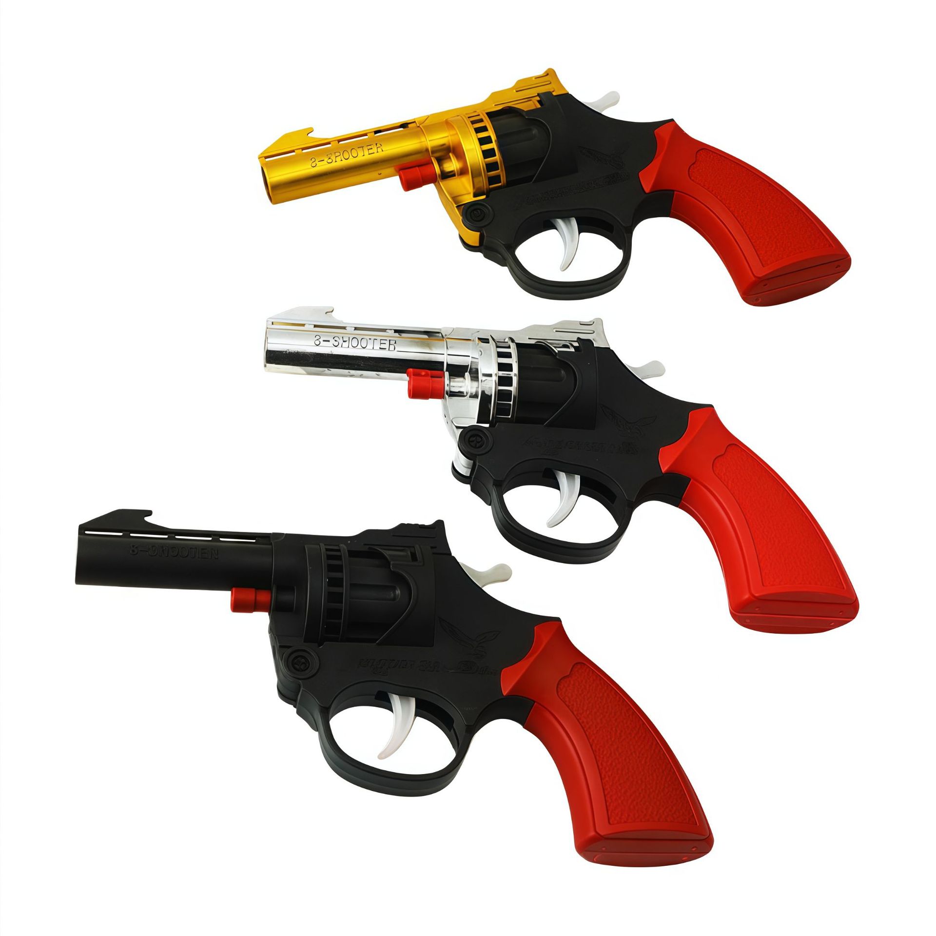 Гранатомет с электропокрытием, бумажный пистолет, модель револьвера 80, ностальгическая игрушка из детства