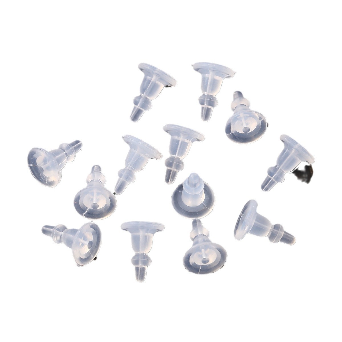 Ear Plug Accessories Transparent Silicone Extended Ear Plug Pagoda-Shaped Earring Accessories Anti-Puncture Anti-Oxidation Anti-Allergic Wholesale