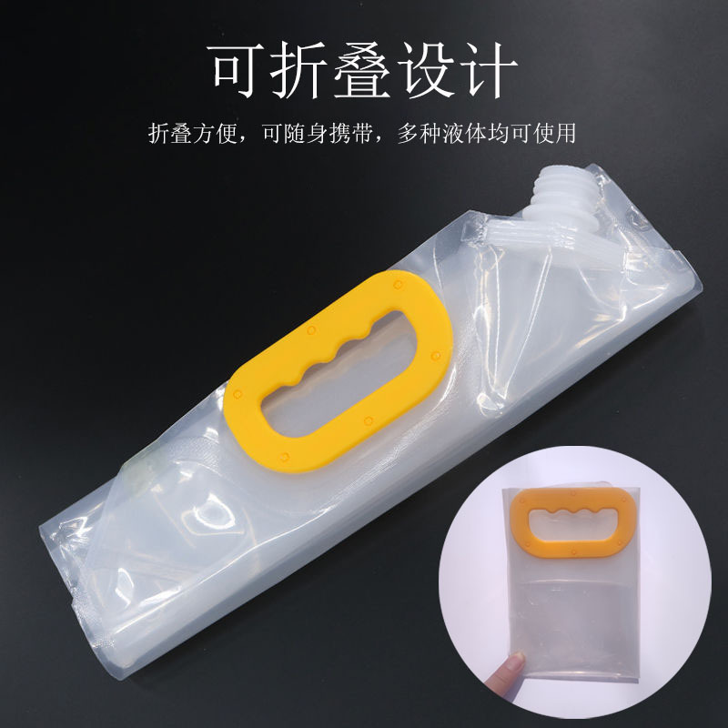 Outdoor large capacity water storage bag mountaineering travel camping plastic soft water storage bag bucket portable folding water bag