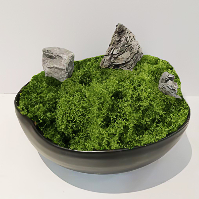 artificial moss bonsai pavement turf green plant decorative filiform moss diy artificial moss lawn