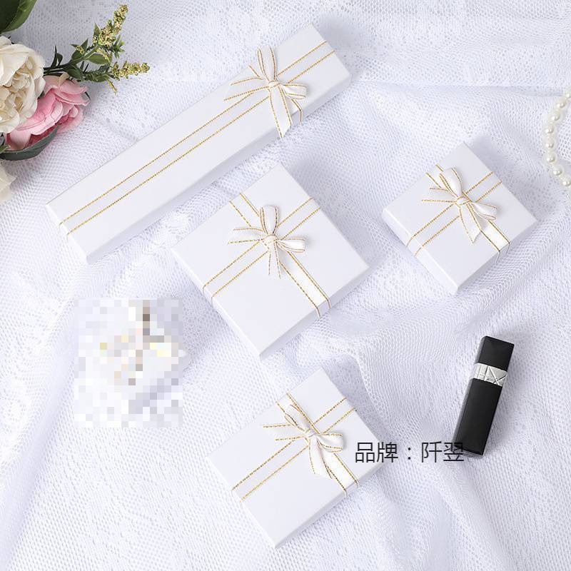 One Week Earrings Gift Box Storage Box Gift Box Bag Wedding Jewelry Bag Bracelet Commercial Blue Box Mother's Day