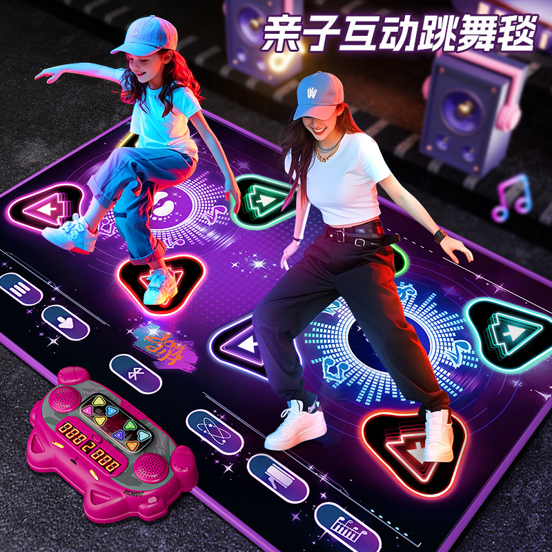 2026 популярный образовательный спортивный подарок для девочек и детей, двойной музыкальный танцевальный коврик, 6 игровых ковриков, игрушки 3