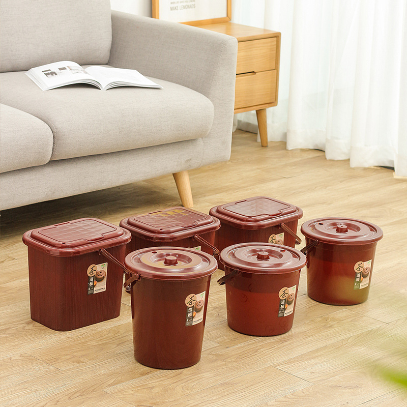 Tea Bucket Tea Slag Bucket Drain Bucket Kung Fu Tea Set Accessories Household Small Tea Bucket Tea Tray Tea Ceremony Tea Table Trash Bin
