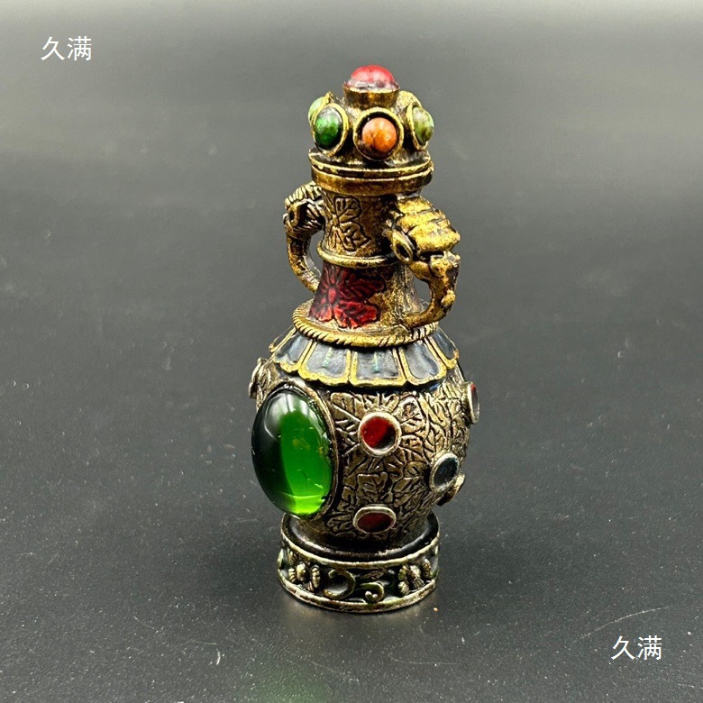 Snuff Bottle, Snuff Bottle Casting, Antique Handicrafts, Xizang-Style Living Room Decoration Ornaments, Default Items