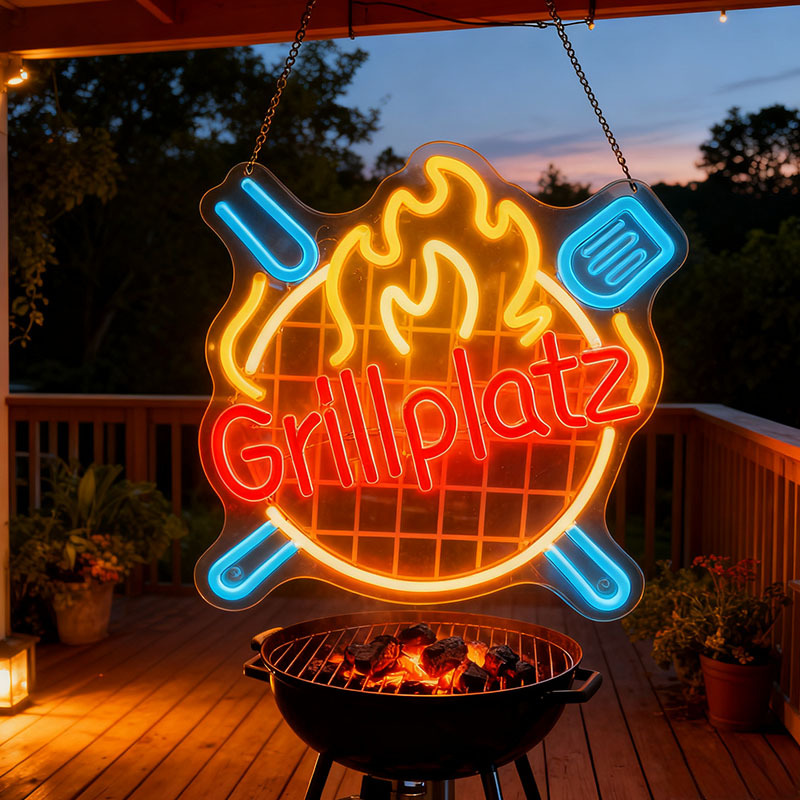 Led Neon Grillplatz Bbq Sign Light Creative Kitchen Restaurant Decoration Internet Celebrity Atmosphere Light