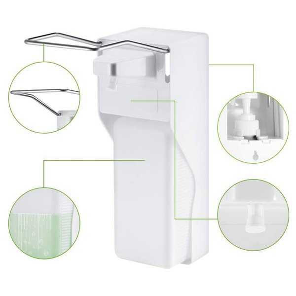 Factory wholesale manual soap dispenser elbow pressure soap dispenser hospital manual alcohol sterilizer press hand sanitizer bottle