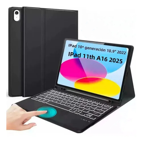 Suitable for iPad 11Th Generation Touch Backlit Bluetooth Keyboard Set Apple A16 Keyboard and Mouse Set with Touch Screen Pen 10Th Generation