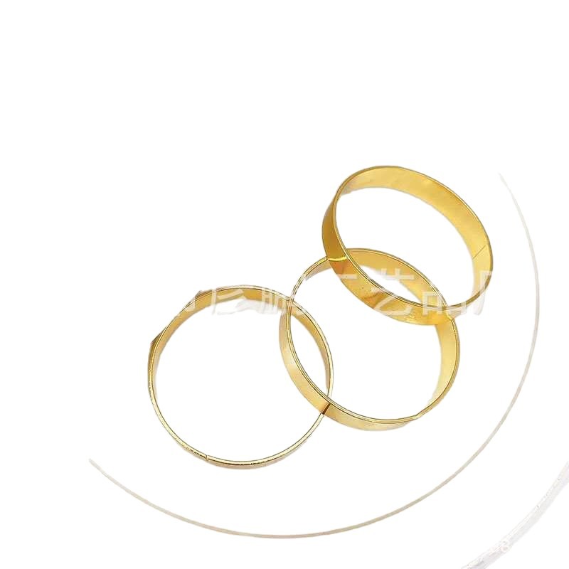 In-Stock 4cm Napkin Rings, Cross-Border Hot-Selling Rings for Hotels, Christmas, Weddings, Storage, Metal Buckle Cloth Rings Wholesale