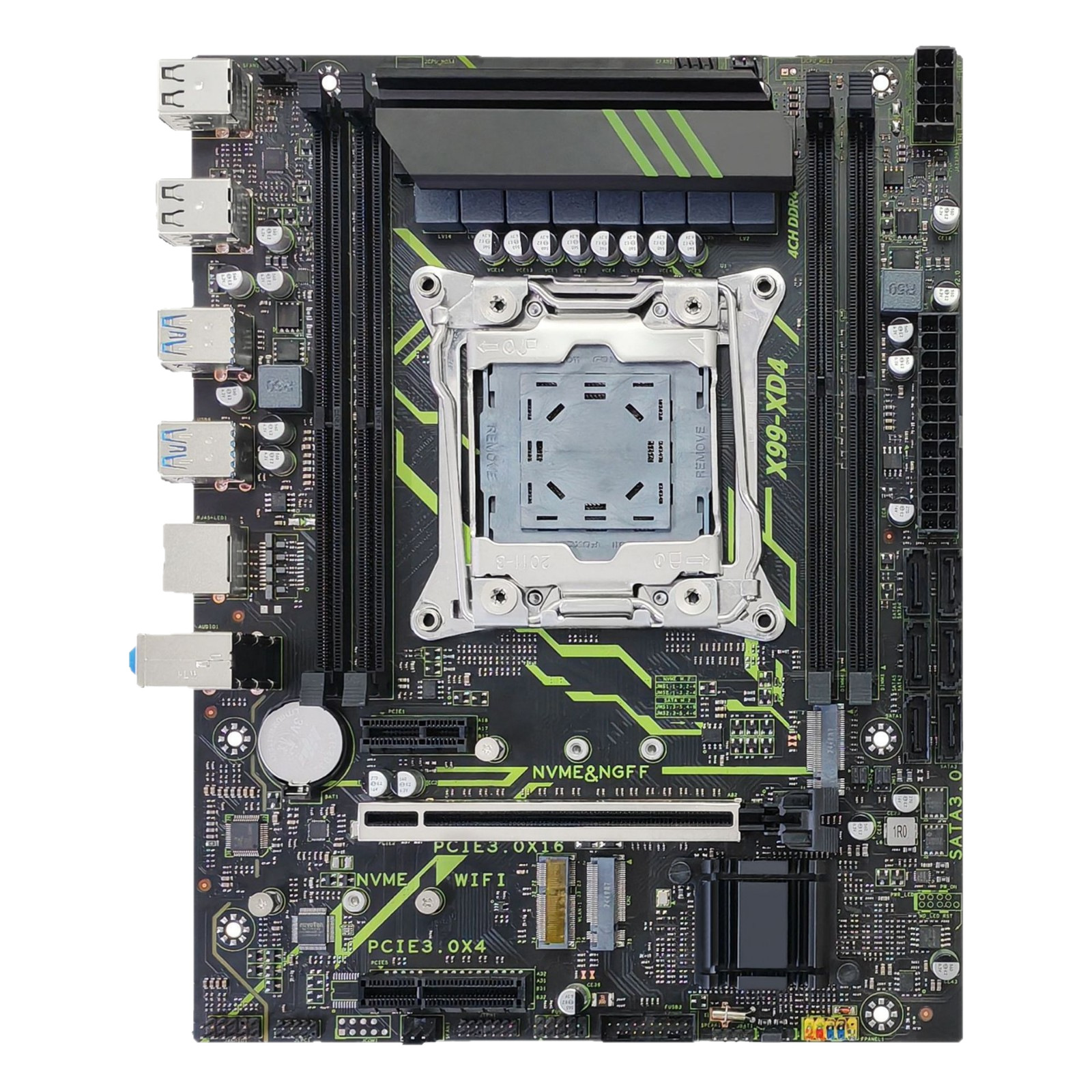 X99-XD4 desktop board original C612 chip supports 2011-3-pin DDR4 new 6-layer PCB large board