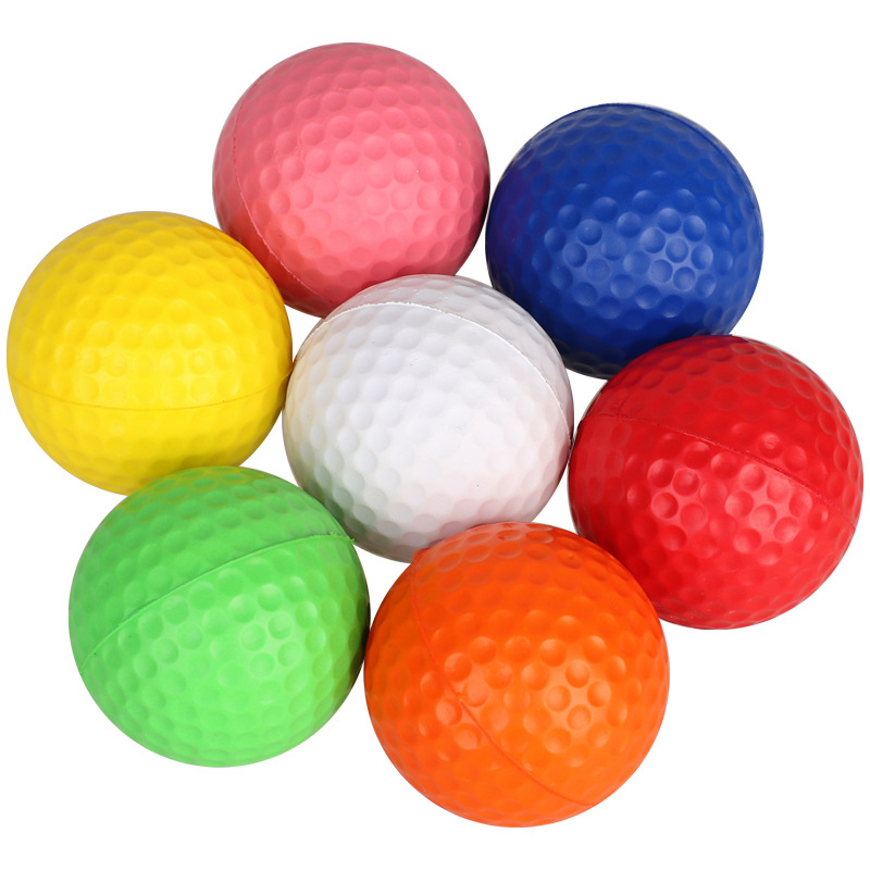 Manufacturers supply golf Pu ball foam ball elastic ball practice ball children's supplies indoor golf