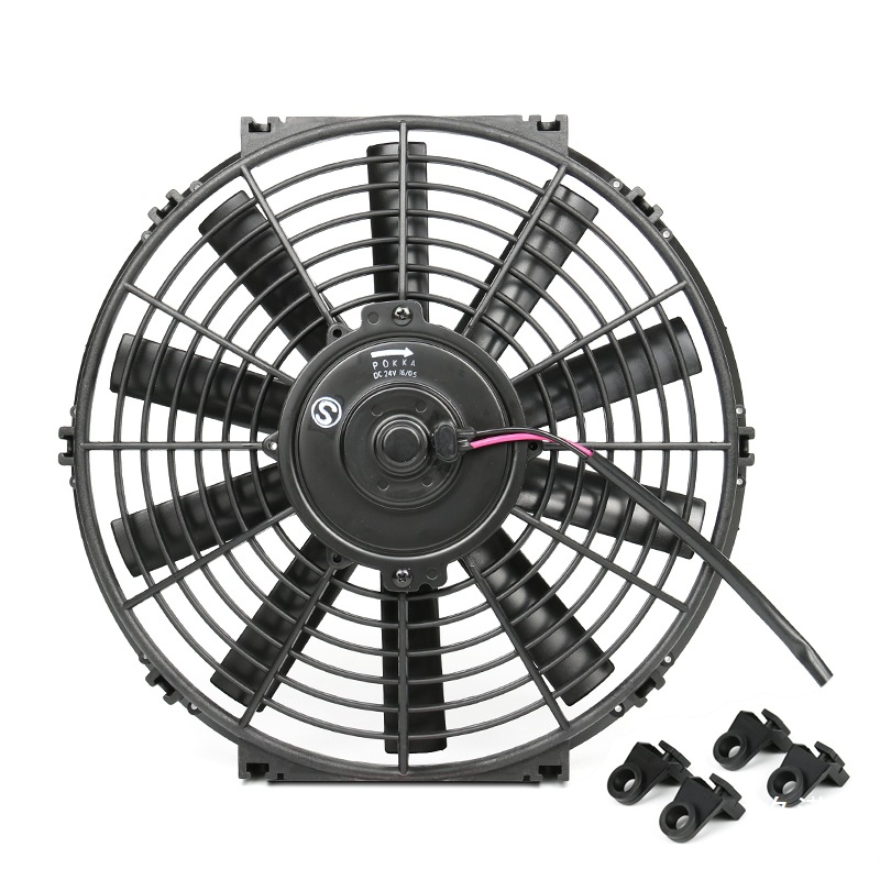 2480W Cooling Excavator Car Air Conditioner 12V Truck Universal Water Tank Condenser Modified Fan Motor Digital Fan