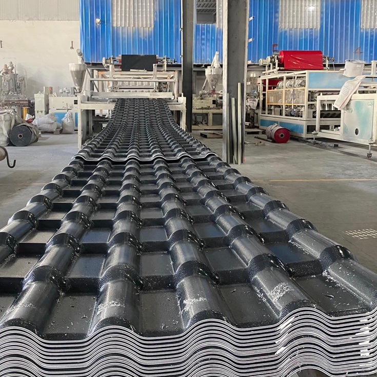 Synthetic Resin Tile Roof Construction Factory Direct Sales Antique Glazed Tiles Plastic Color Steel Tiles Roof Tiles Thickeneded