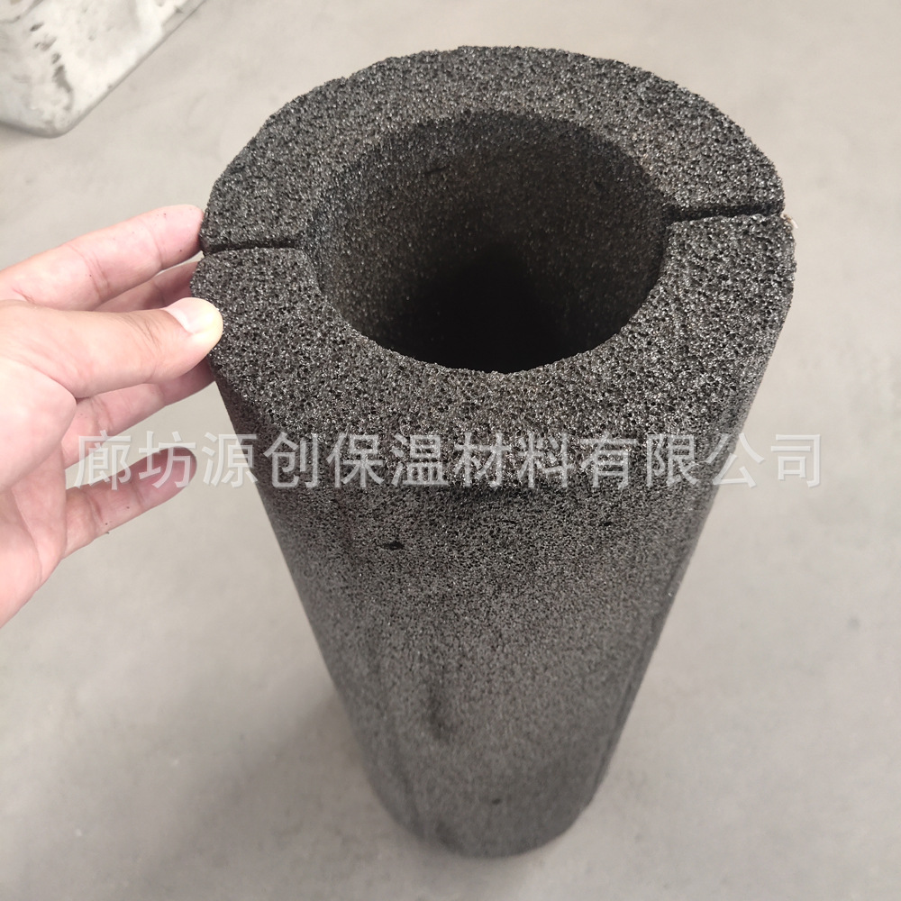 Supply type 1 foam glass tube American standard foam glass tube dissolved weight 120K thermal insulation cold, waterproof and moisture-proof