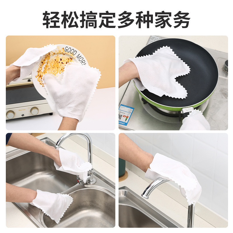 Lazy rag gloves groove gap cleaning artifact anti-static dust removal gloves non-disposable kitchen and bathroom scouring pad
