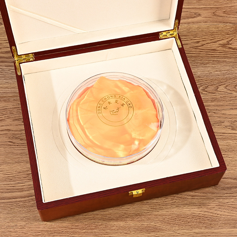 Factory Direct Supply Wooden Gift Box Customized Sea Cucumber Treasures Cordyceps Bird's Nest American Ginseng Gift Packaging Box Can Print Logo