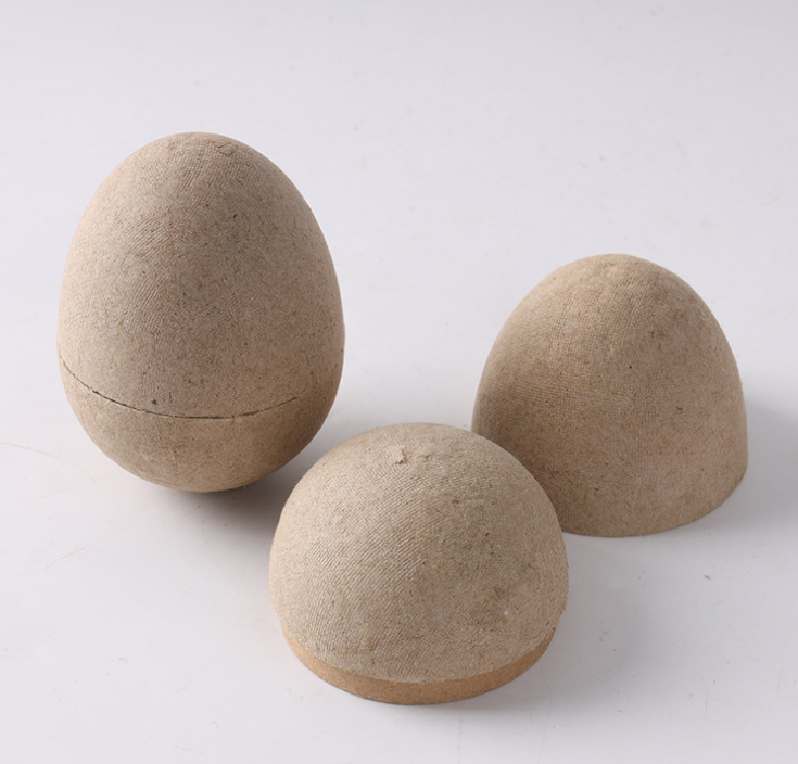 Factory Direct Sales Pulp Molding Dry Pressing Wet Pressing Environmentally Friendly Paper Tray Easter Paper Egg Color Egg Paper Tray Processing and Customization