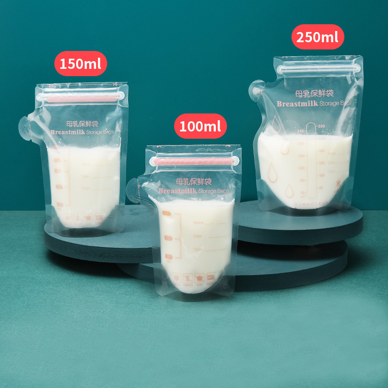 Milk Storage Bag Breast Milk Preservation Bag 30 Pieces Disposable Small Capacity Milk Storage Bag Freezing Bag Storage Bag Multi-Capacity