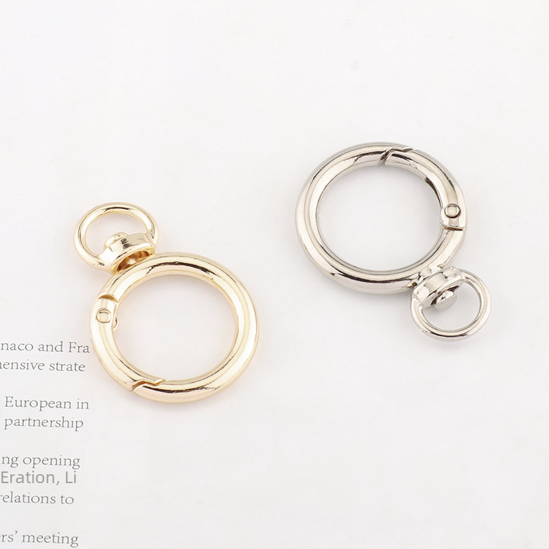Hardware Metal Rotating Ring Spring Ring Multifunctional Tool Accessories for Bags and Bags Manufacturer Ready Stock Wholesale