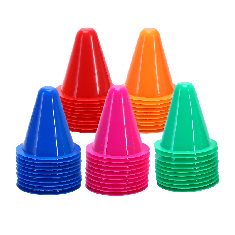 Roller slide pile windproof Zhuangzi barricade foot mark skates obstacle pile angle Mark obstacle flat flower pile training pile Cup