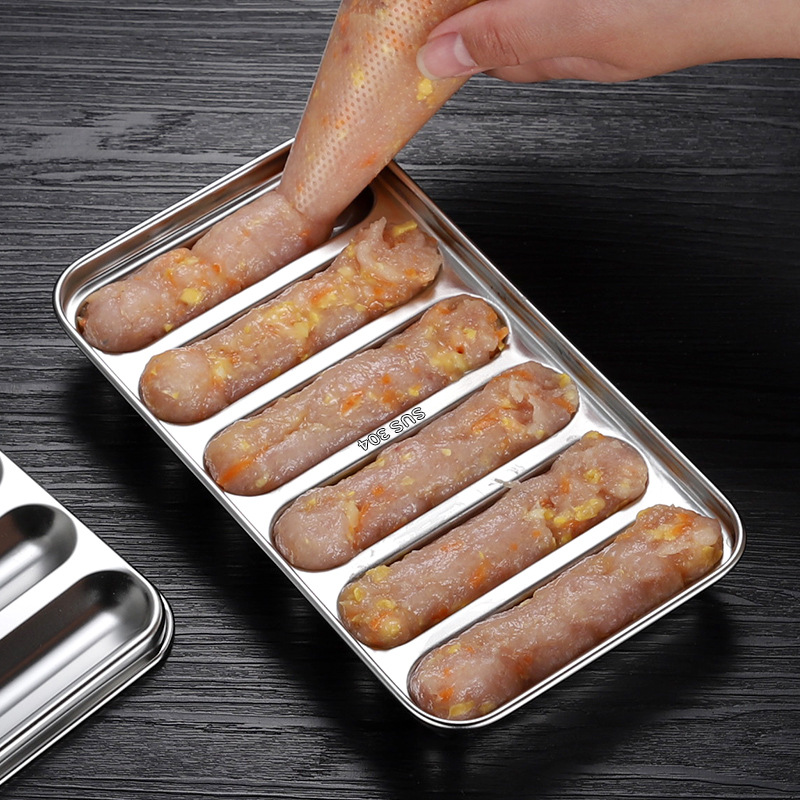 Wholesale Sausage Mold Stainless Steel Baby Food Supplement Tool Homemade Baked Ham Sausage Grinder Baby Steamed Cake
