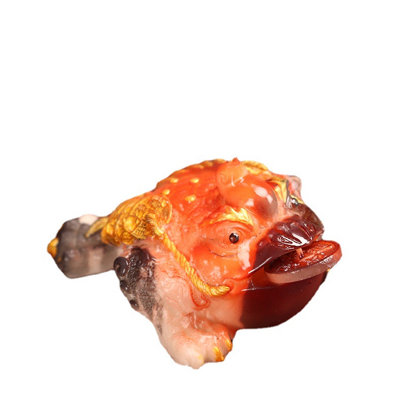 Wholesale color-changing tea pet ornaments tea ceremony tea set supplies lucky tea table tea table small can raise golden toad brave lychee