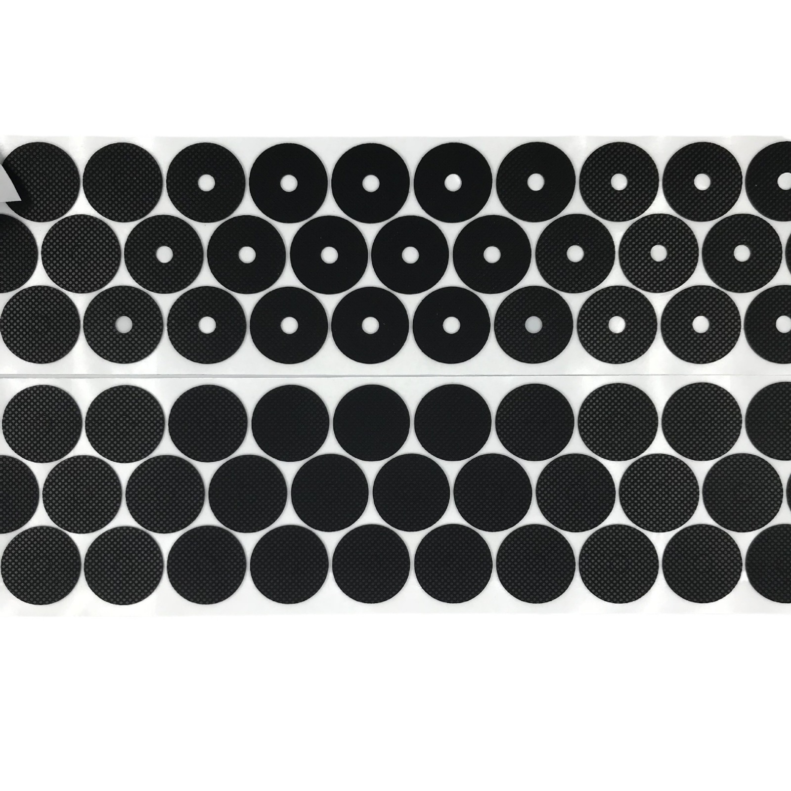 Black Single-Sided Self-Adhesive Rubber Pads with Grid Pattern, Environmentally Friendly Silicone Rubber Pads, Shock-Absorbing Rubber Rings, Large Quantity, Preferential Soft Rubber for Shock Protection