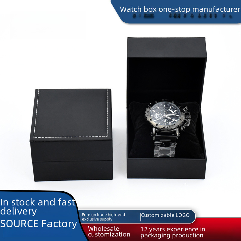 Manufacturer Wholesale Custom Watch Packaging Box in Stock Gift Packaging Plastic Box Logo Watch Box Light Luxury