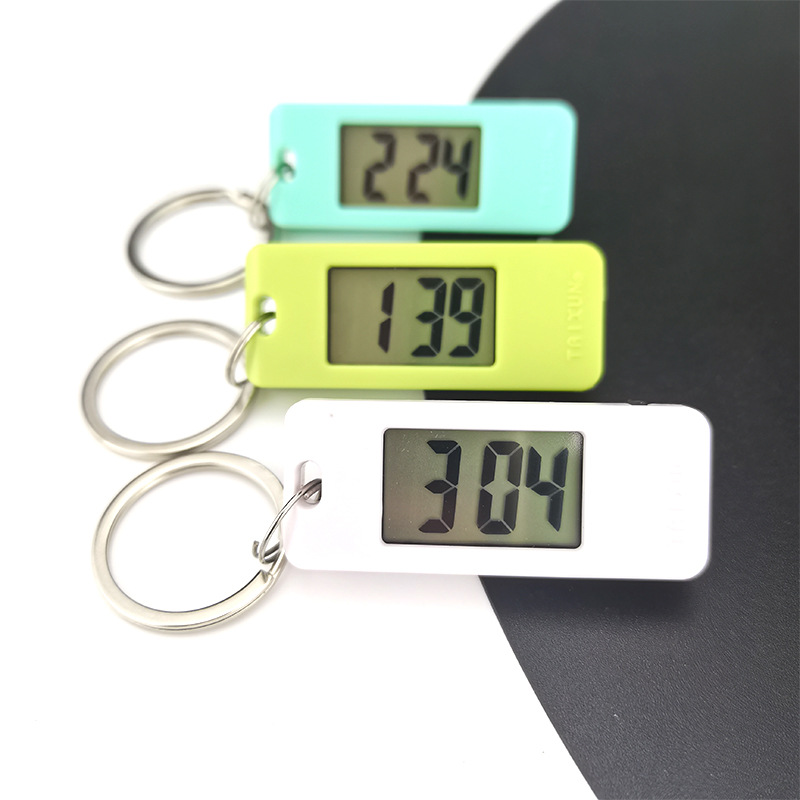 Student Keychain Table Creative Candy Color Mute Digital Electronic Watch Gift Portable Mini Clock