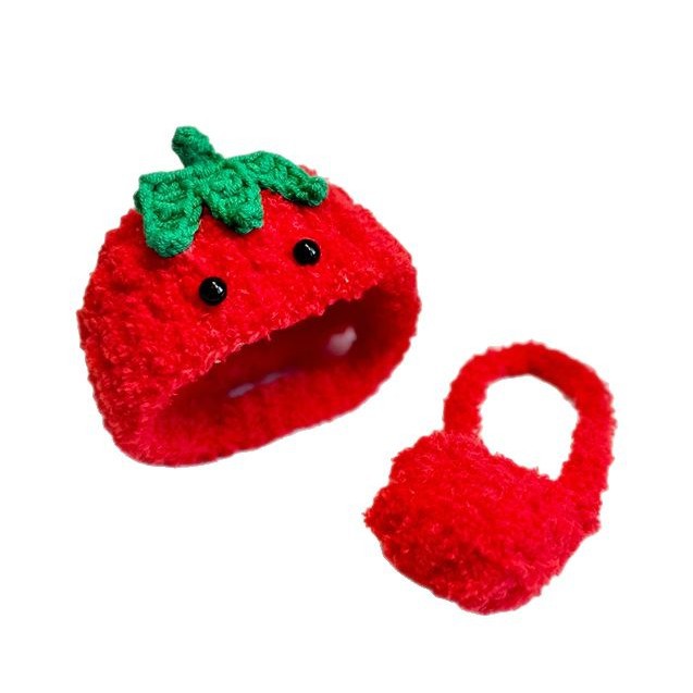 Finished Japanese Style Cartoon Cute Plush Vegetable Animal Hat Hood Handmade Doll Accessories Material