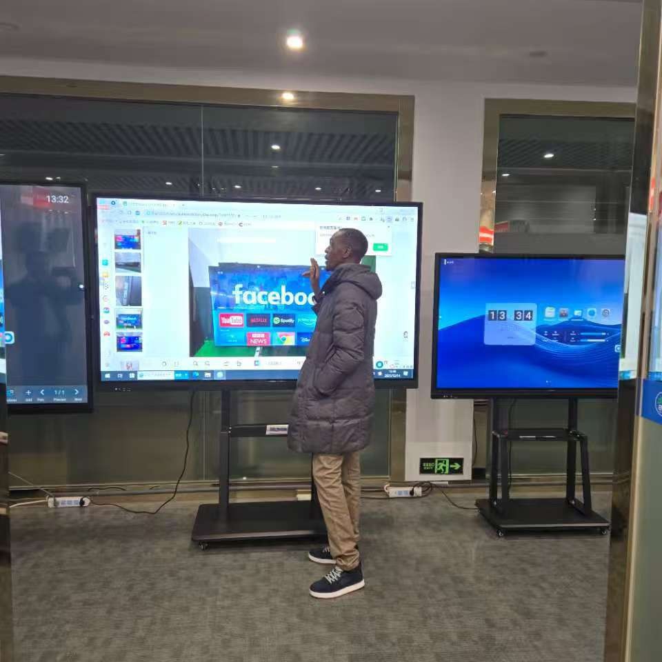 100/ 110inch Multimedia Conference All-In-One Tablet Led Touch Smart Electronic Version Foreign Trade Manufacturer Direct Sales