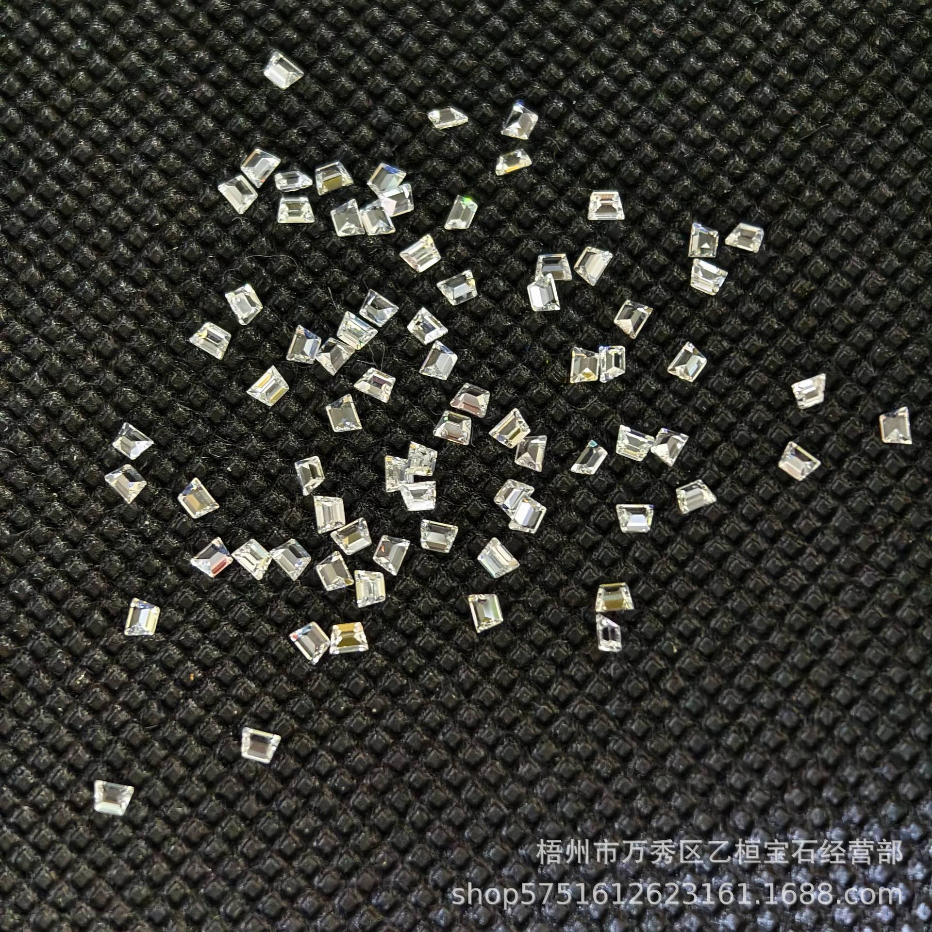 Boat-Shaped Ladder Square Cinnamon Thai Material 5Aspg Cut Zircon Cubic Zirconia Loose Stone