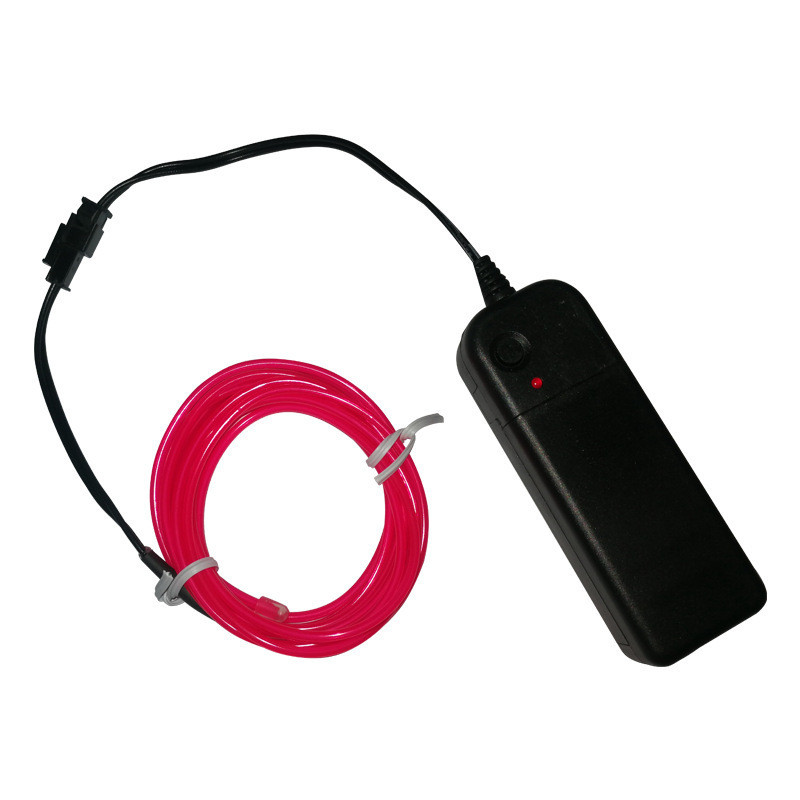 In-Stock Cold Light Line Brightness Long-Life Electroluminescent Flexible Cold Light Line 3V Battery Box Driver Ambient Light 2m Line