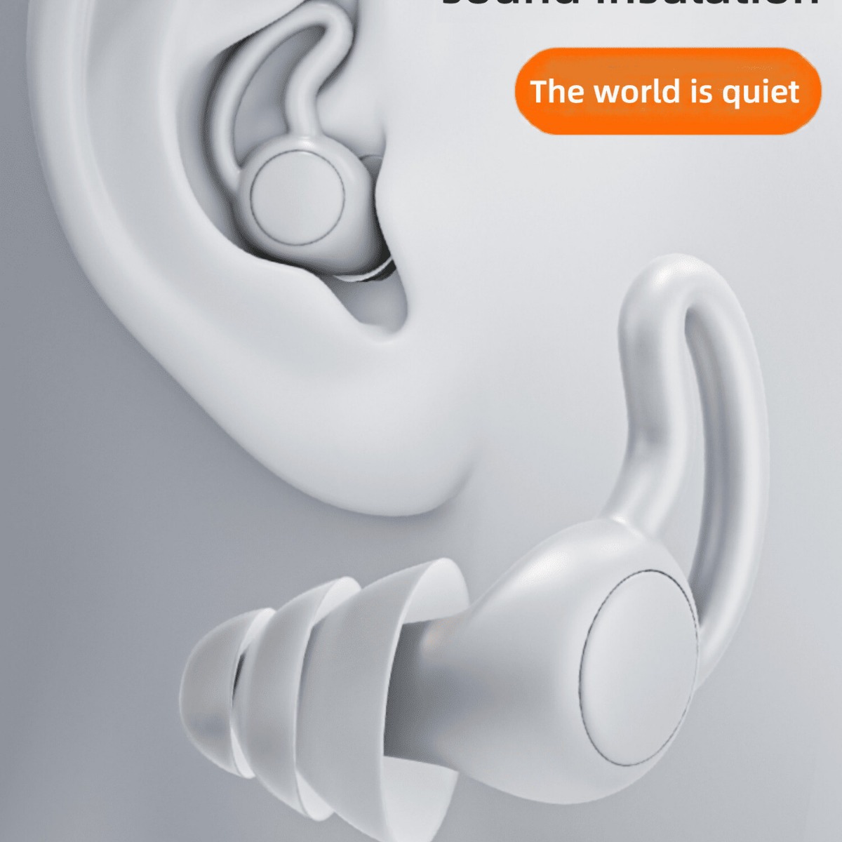 Силиконовые звукоизолирующие беруши, антишумовые, для сна, 3-слойные, водонепроницаемые, для снижения шума