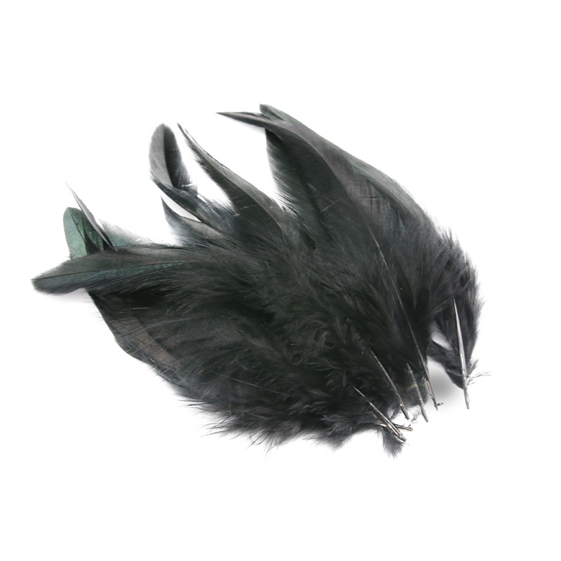 Factory direct diy accessories feather 5-6 purple swimming color chicken feather craft decoration clothing accessories ornaments