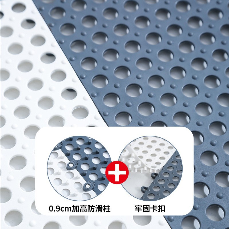 Bathroom Non-slip Floor Mat Bathroom Shower Room Foot Mat Hotel Toilet Hollow Splicing Mat Swimming Pool Drainage Mat