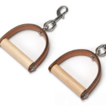 Classical Pilates Leather Handle Pilates Instrument Handle LEATHER & WOOD HANDLES (PA