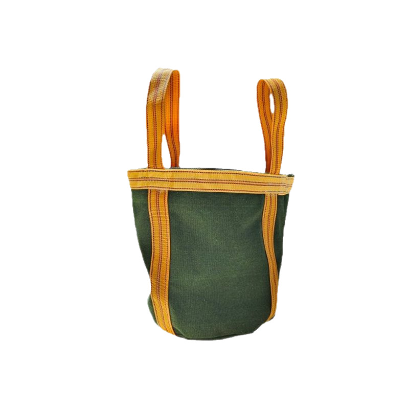 Canvas Ton Bag Thickened Wear-resistant Solid Ton Bag Construction Load-bearing Lifting Bag Logistics Transfer Freight Container Bag