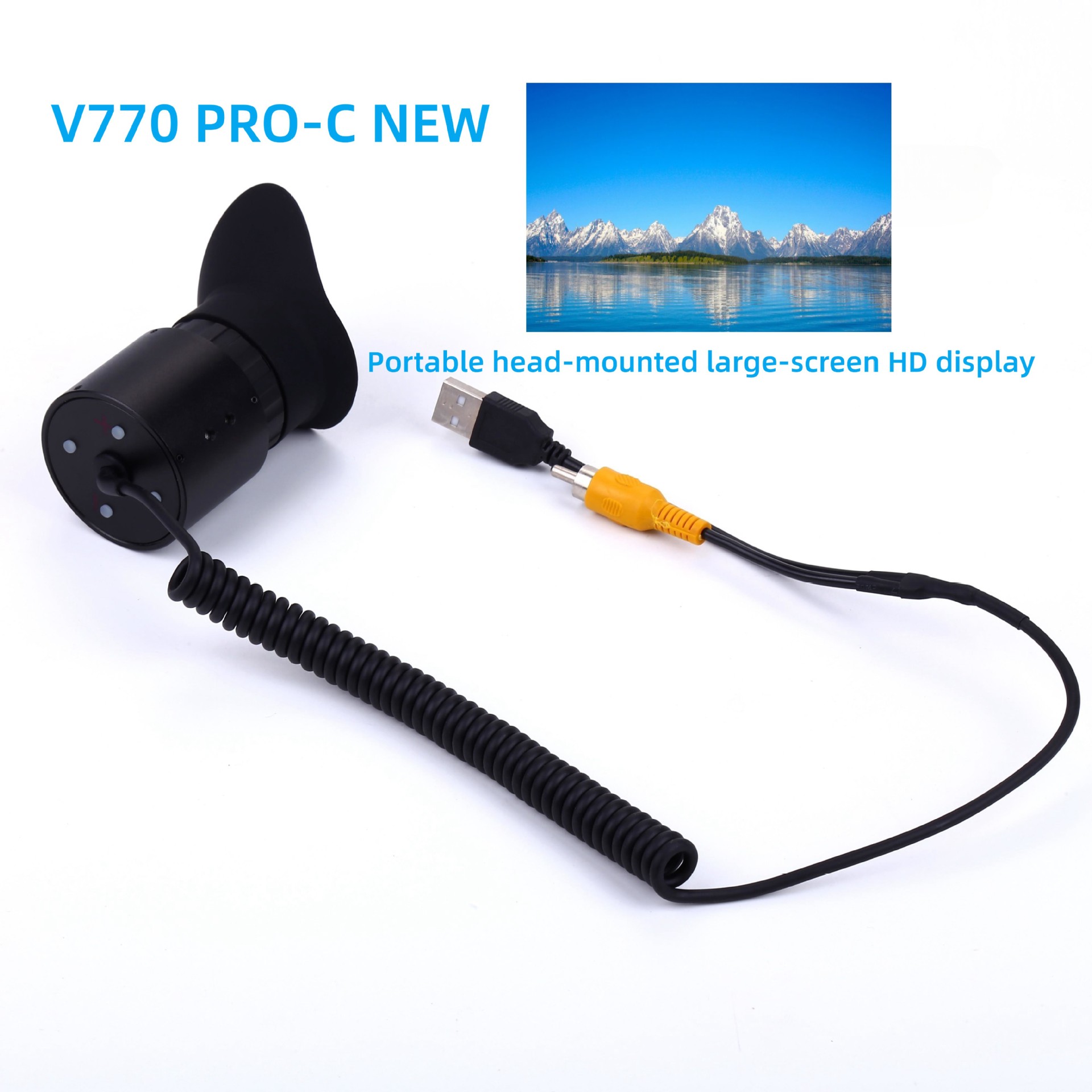 0.39 дюйма OLED тепловизионный ночной дальномер, миниатюрный большой экран, 38MM окуляр, 16-кратное оптическое увеличение