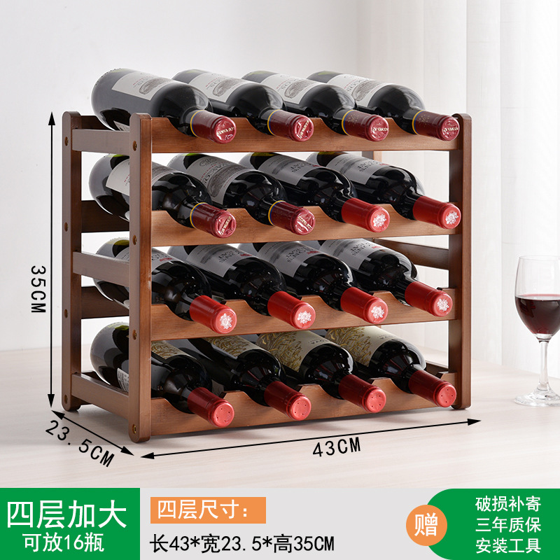 Xiaozhujiang Creative Wine Rack Home European Red Wine Wine Storage Rack Countertop Wine Rack Plaid Ornament Home