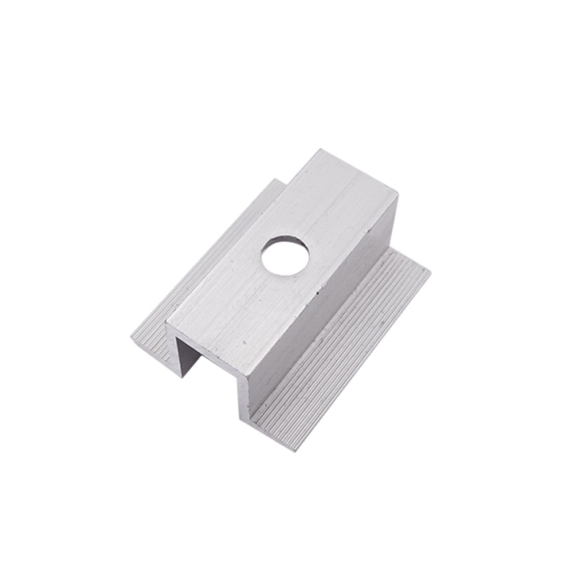 Photovoltaic Medium-Pressure Block, Edge Pressure Block, Aluminum Alloy Medium-Pressure Block, Manufacturer Customizes Medium-Pressure Blocks for Solar Photovoltaic Brackets
