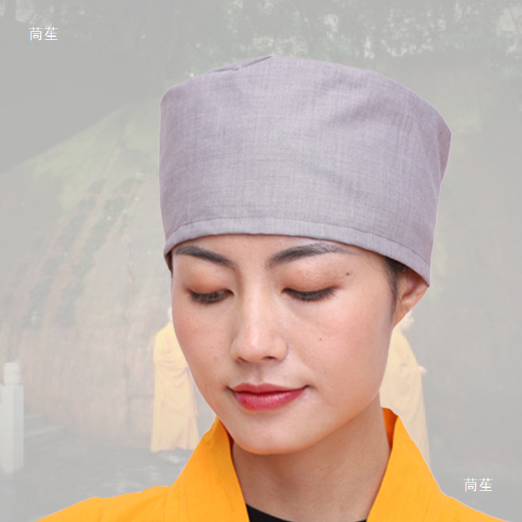 Monk Hat, Layman's Hat, Monk's Hat, Nun's Hat, Monk's Hat, Single Hat, Brown, Gray, Yellow