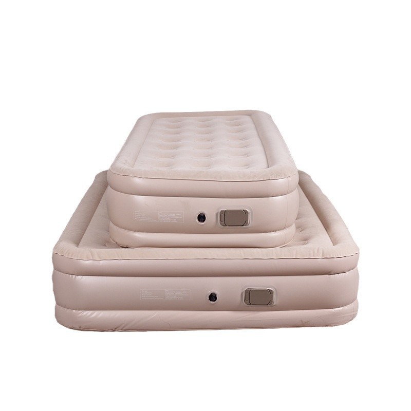 Outdoor Inflatable Bed, Heightened and Thickened, Automatic Inflatable Mattress, Double Floor Mat, Camping Flocking Inflatable Mattress