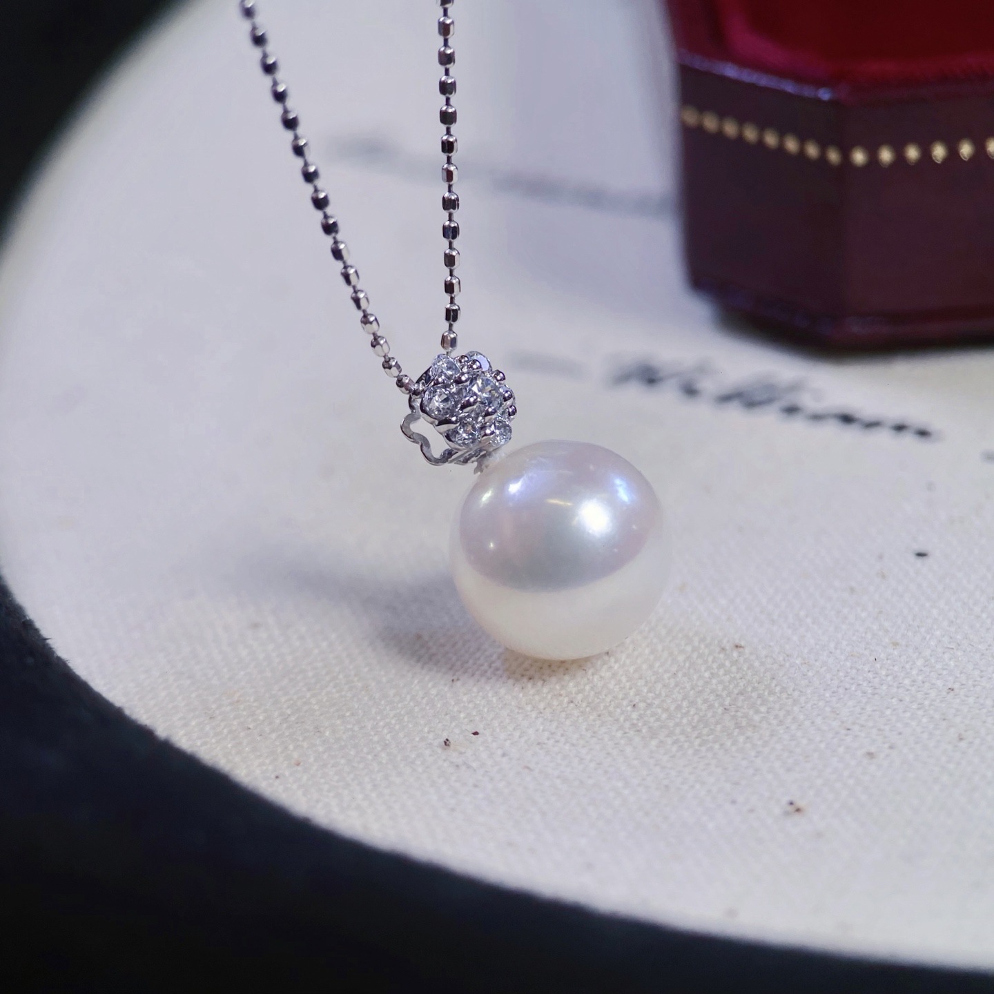 Platinum Pt900 Accessories Star Pendant Zircon Inlay Reference Beads 10-11mm Excluding Bead Chain