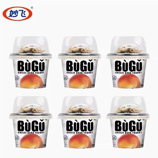 Miao Fei Bugu Yogurt Stir Yogurt Chewing Yogurt Cereal Cup Store Original Yellow Peach Fruit Oatmeal at Normal Temperature