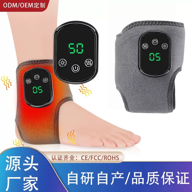 Кросс-бордерный новый электрический массажер для защиты лодыжки с подогревом, горячий компресс, уход за суставами