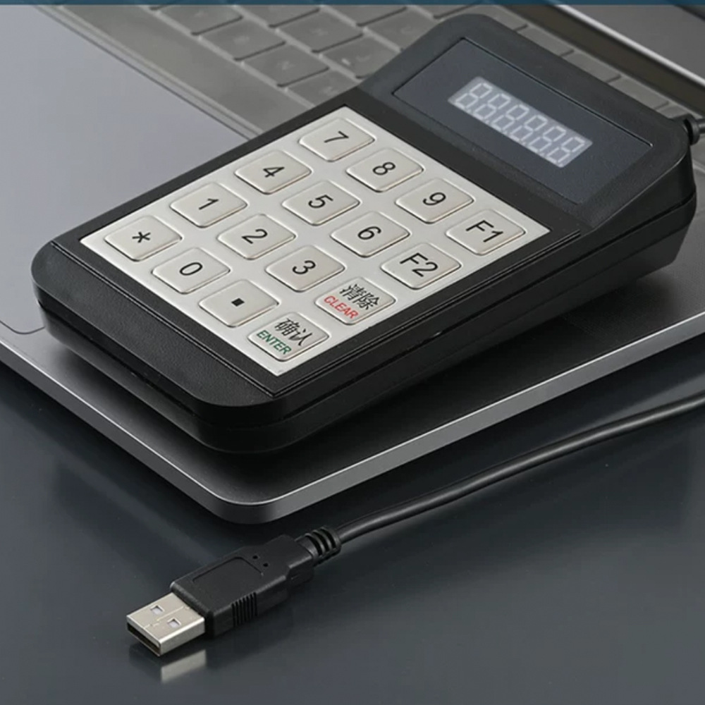 Rs232 with Instruction Metal Keyboard Industrial Platform Automation Human-Machine Interface External Programmable Numeric Keyboard