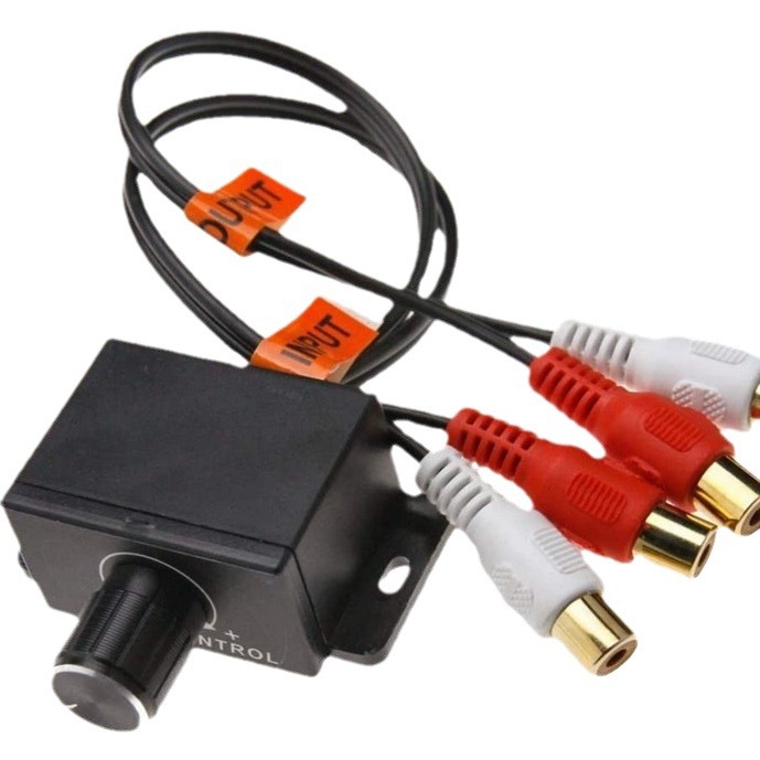 Car Power Amplifier Volume Regulator/Grometer Rca Female Input and Output 2Rca Male and Female Car Potentiometer